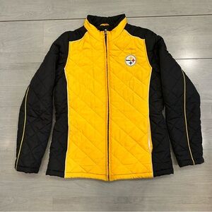 NFL Team Apparel Women’s Pittsburgh Steelers Full Zip Jacket Coat Size Medium